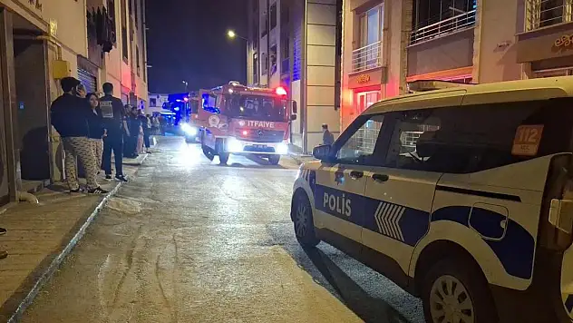 Samsun'da apartmanda yangın