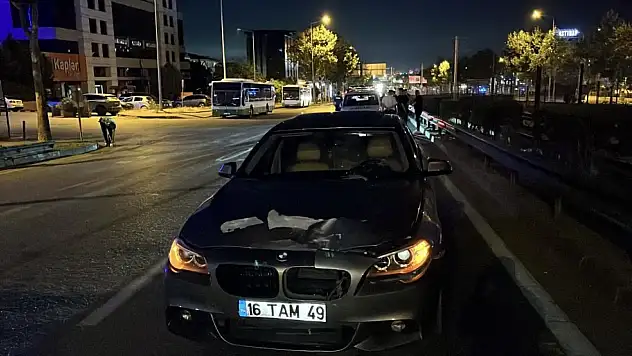 Sanayi Caddesi'nde korkunç kaza! Karşıdan karşıya geçen adama otomobil çarptı