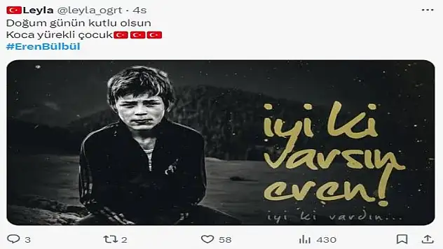 Şehit Eren Bülbül, doğum gününde anıldı