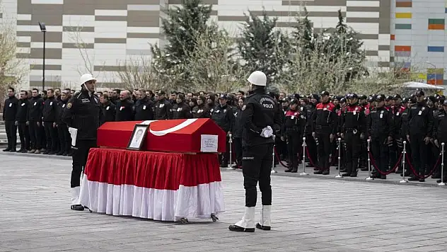 Şehit polis memuru İbrahim Güney için tören düzenlendi