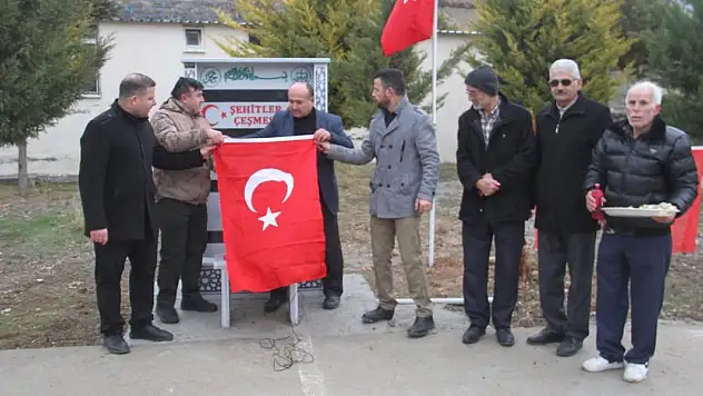 Şehitler çeşmesi dualarla hizmete açıldı