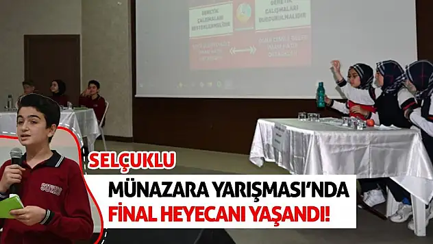 Selçuklu Münazara Yarışması'nda Final Heyecanı Yaşandı!