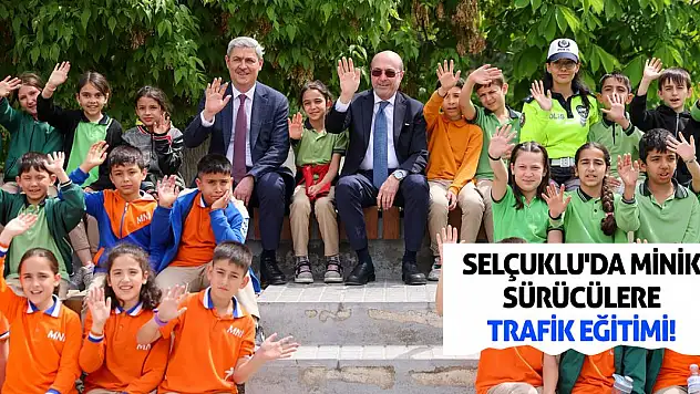 Selçuklu'da Minik Sürücülere Trafik Eğitimi!