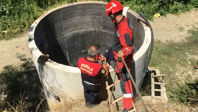 Serinlemek için girdiği su kuyusu sonu oldu