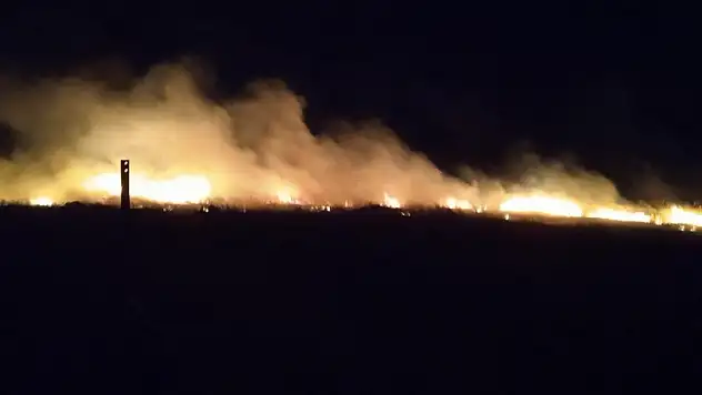 Seydişehir'de buğday ekili alan yandı