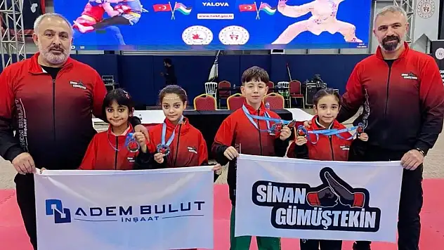 Sinan Gümüştekin Spor Kulübü'nden 4 madalya