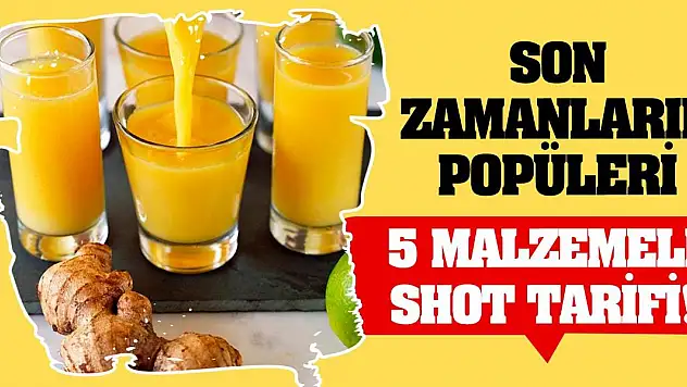 Son zamanların popüleri 5 malzemeli shot tarifi!