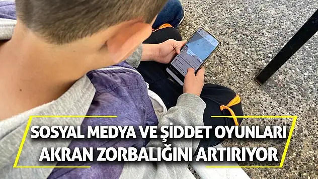 Sosyal medya ve şiddet oyunları akran zorbalığını artırıyor