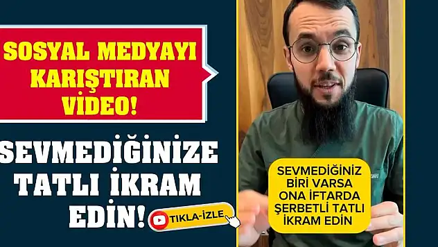 Sosyal medyayı karıştıran video! Sevmediğinize tatlı ikram edin!
