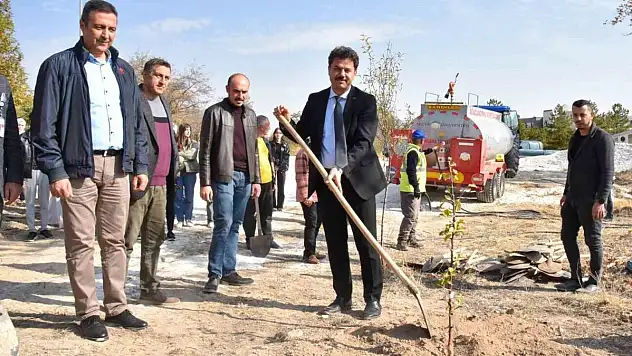 SÜ'de Milli Ağaçlandırma Günü'nde yüzlerce fidan dikildi