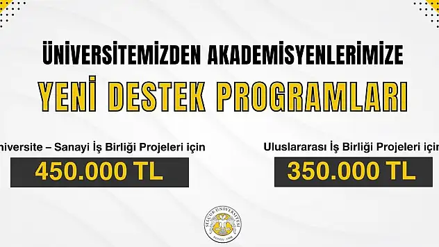 SÜ'den akademisyenlere önemli fırsat