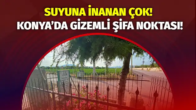 Suyuna inanan çok! Konya'da gizemli şifa noktası!