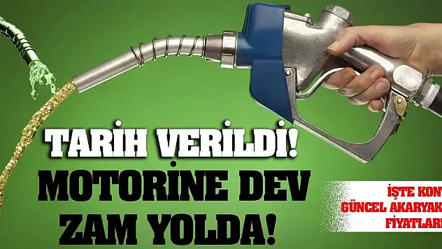 Tarih Verildi! Motorine Dev Zam Yolda!