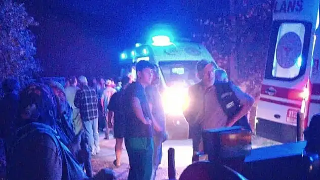 Tarım aracı şarampole devrildi: 10 yaralı