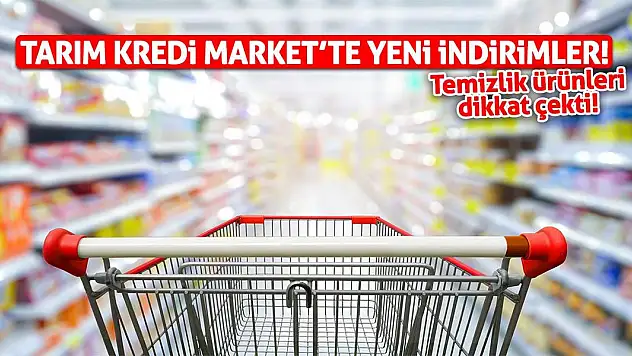Tarım Kredi Market'te yeni indirimler! Temizlik ürünleri dikkat çekti!