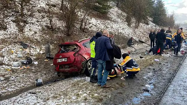 TEM'de feci kaza: 1 ölü, 4 yaralı