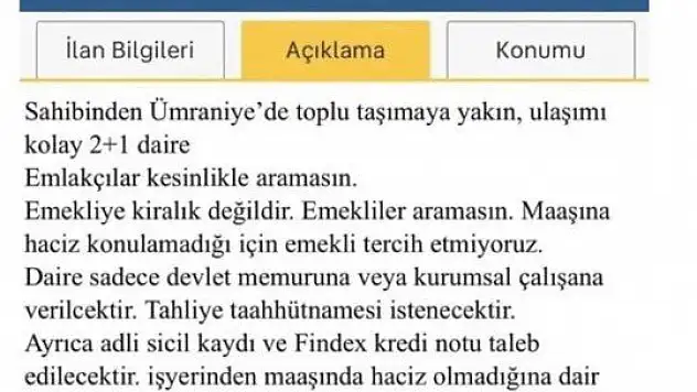 Tepki çeken ev ilanına ceza geldi!