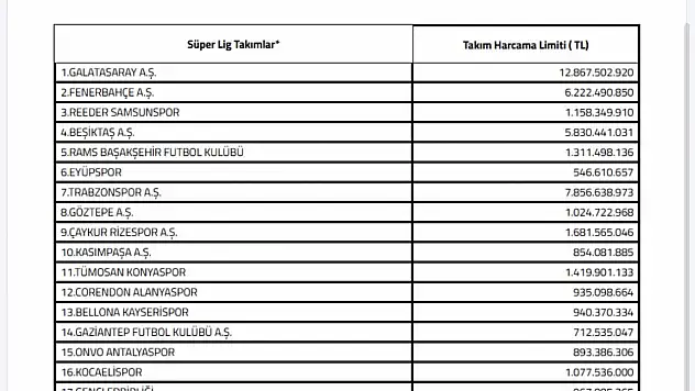 TFF, transferdeki harcama limitlerini belirledi! İşte Konyaspor'un limiti