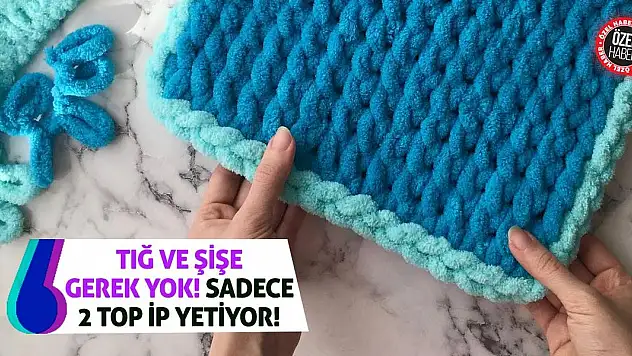 Tığ Ve Şişe Gerek Yok! Sadece 2 Top İp Yetiyor!