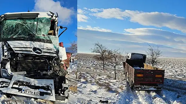 Tır, tankere arkadan çarptı: 2 yaralı