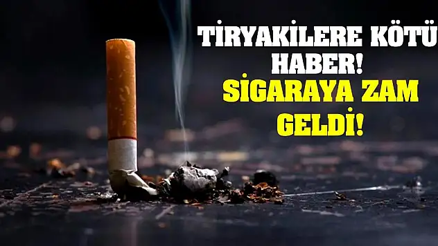 Tiryakilere Kötü Haber! Sigaraya Zam Geldi!