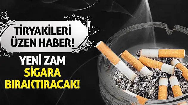 Tiryakileri Üzen Haber! Yeni Zam Sigara Bıraktıracak!