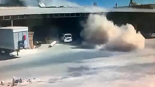 Toptancı halinde iş yerinde patlama: 1 ölü, 3 yaralı