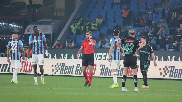 Trabzonspor - Konyaspor maçındaki penaltı pozisyonunun VAR konuşmaları açıklandı