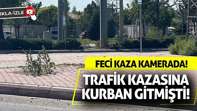 Trafik Kazasına Kurban Gitmişti! Feci Kaza Kamerada!