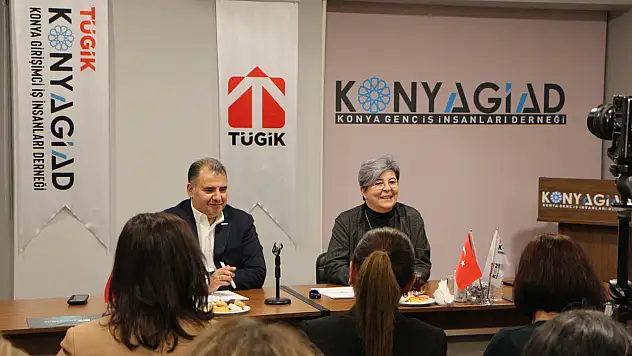 TÜGİK Konya'da 'Bir İnsan Bin Hikaye'nin konuğu Sevda Kayhan Yılmaz oldu!