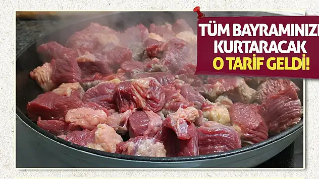 Tüm Bayramınızı Kurtaracak O Tarif Geldi!