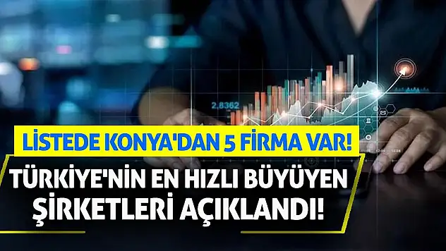 Türkiye'nin En Hızlı Büyüyen Şirketleri Açıklandı! Listede Konya'dan 5 Firma Var!