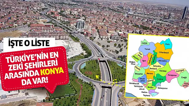 Türkiye'nin en zeki şehirleri arasında Konya da var! İşte o liste