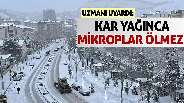Uzmanı Uyardı: Kar yağınca mikroplar ölmez!