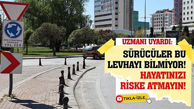 Uzmanı Uyardı: Sürücüler Bu Levhayı Bilmiyor! Hayatınızı Riske Atmayın!