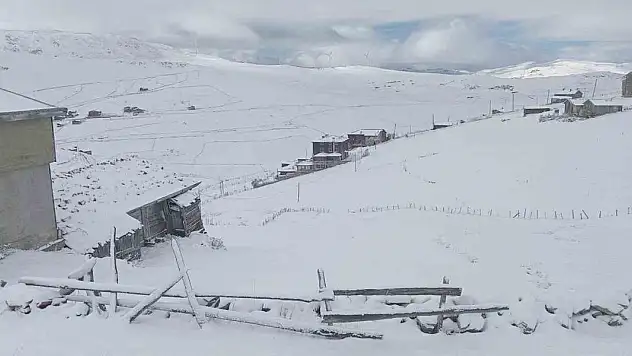 Uzungöl'ün yüksekleri beyaz örtüyle kaplandı