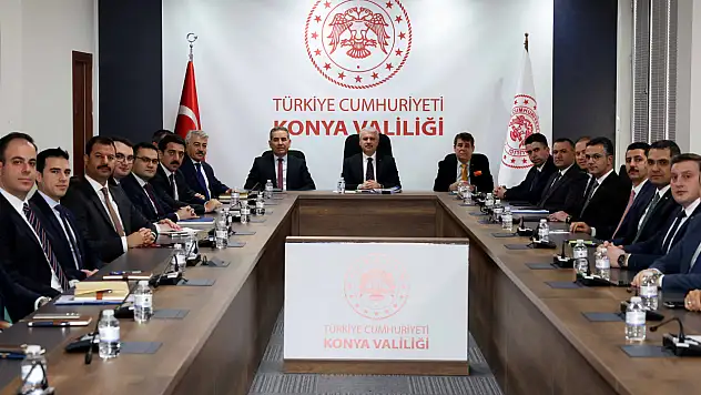 Vali Akın başkanlığında Konya'nın geleceği masaya yatırıldı