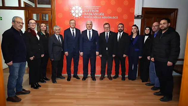 Vali Akın, İletişim Başkanlığının Konya çalışmaları hakkında bilgi aldı