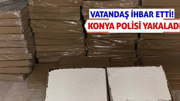 Vatandaş ihbar etti! Konya Polisi Yakaladı!
