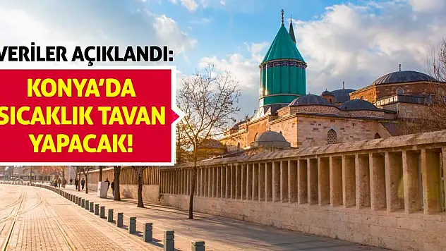 Veriler Açıklandı: Konya'da Sıcaklık Tavan Yapacak!