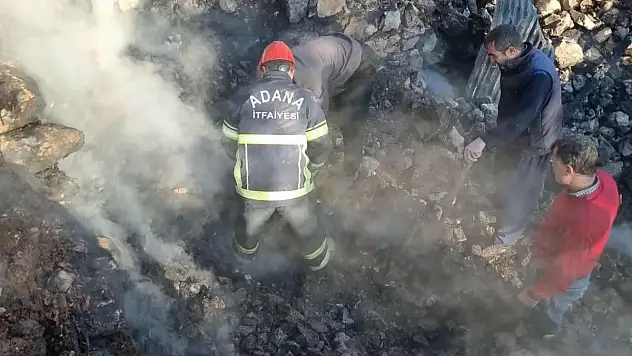 Yangında evi küle dönen yaşlı kadının cenazesine ulaşıldı