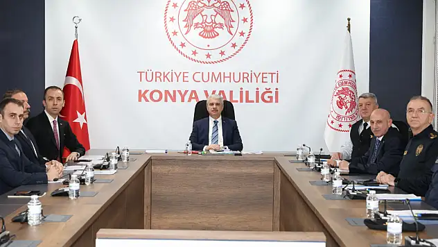 Yatırım Değerlendirme Toplantısı Konya Valisi Akın başkanlığında yapıldı