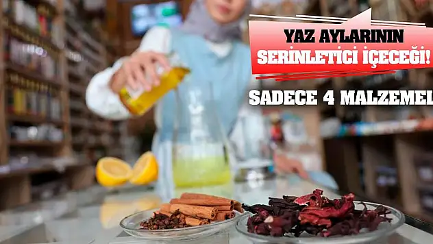 Yaz aylarının serinletici içeceği! Sadece 4 malzemeli...