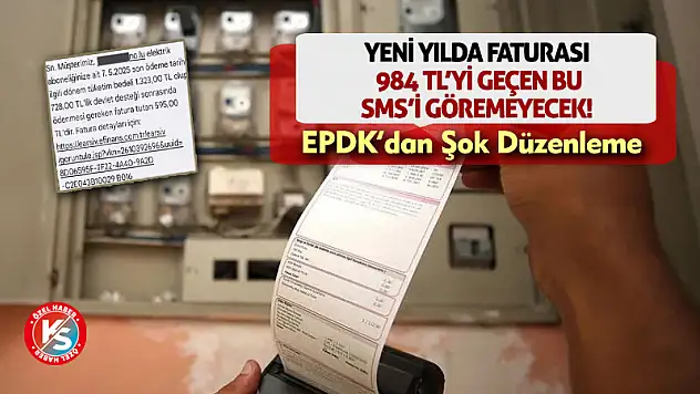 Yeni Yılda Faturası 984 TL'yi Geçen Bu SMS'i Göremeyecek! EPDK'dan Şok Düzenleme