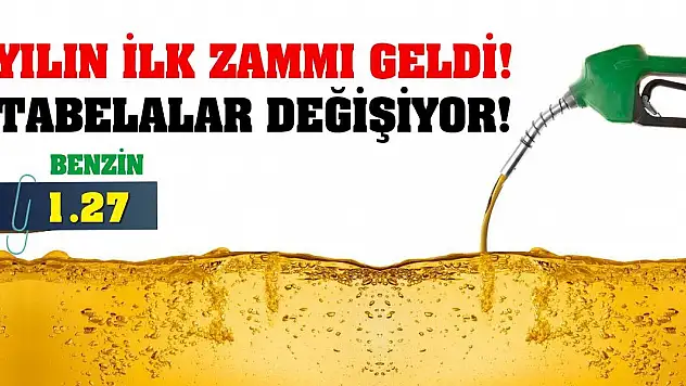 Yılın İlk Zammı Geldi! Tabelalar Değişiyor!