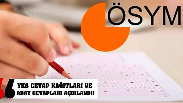 YKS cevap kağıtları ve aday cevapları açıklandı!