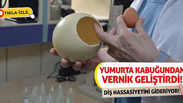 Yumurta kabuğundan vernik geliştirdi! Diş hassasiyetini gideriyor!