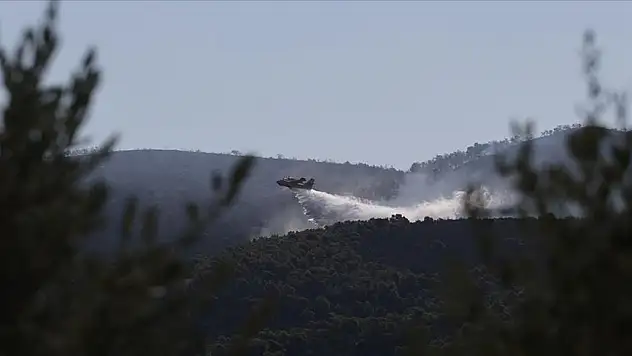 Yunanistan'da orman yangınlarına müdahale ediliyor