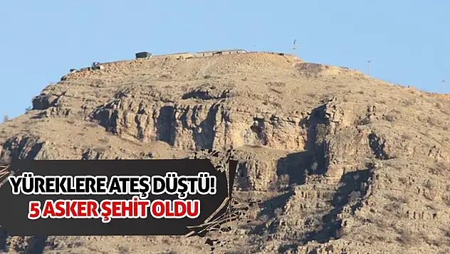 Yüreklere Ateş Düştü! 5 Asker Şehit Oldu