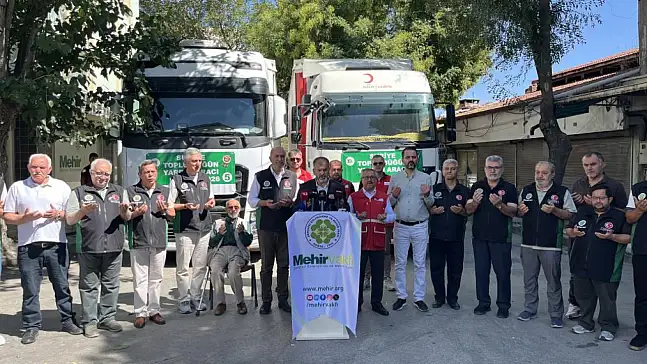 Konya'dan Suriye'ye 3 tır dolusu yardım! 45 milyon liralık çeyiz desteği yola çıktı